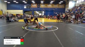 182 lbs Round Of 16 - Hunter Brinkman, CFWA vs Juan Blandino, Cypress Bay