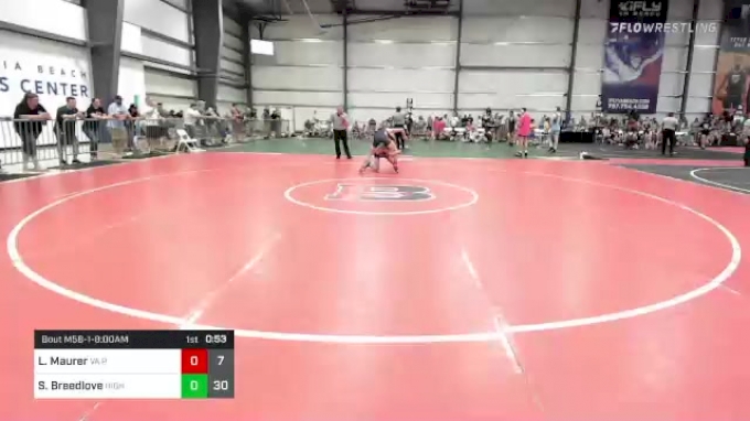 119 lbs Rr Rnd 1 - Logan Maurer, VA Patriots vs Sean Breedlove, High ...