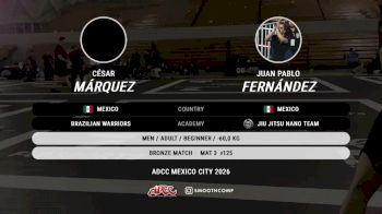 César Márquez vs Juan Pablo Fernández 2026 ADCC MXC Open