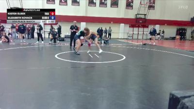 160 lbs 5th Place Match - Kisten Elbek, Treasure Valley Community College vs Elizabeth Kovacs, Big Bend Community College