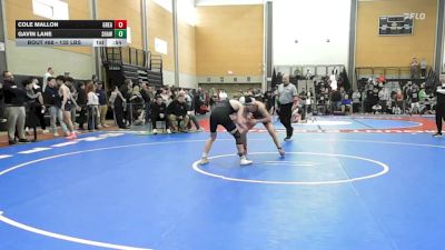 132 lbs Consi Of 8 #2 - Cole Mallon, Greater Lawrence vs Gavin Lane, Shawsheen
