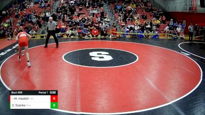 133 lbs Cons. Round 4 - Matthew Haslett, Freedom Area Hs vs Connor Szarka, Westmont Hilltop Hs