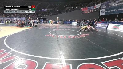 4A Boys 190 lbs Cons. Semi - Charlie Becker, Gladstone Boys vs Lake Mulberry, Philomath Boys