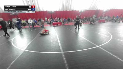 74 lbs Quarters - Jack Lange, Sebolt Wrestling Academy vs Dax Buttell, Wrestling Brotherhood