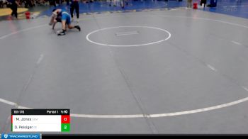 161-170 lbs Champ. Round 1 - Maddox Jones, SEM vs Dylan Peisiger, Golden Eagles