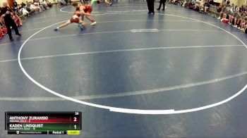 110 lbs Quarterfinals (8 Team) - Kaden Lindquist, Minnesota Gold vs Anthony Zuranski, Indiana Gold