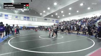 115 lbs Champ. Round 2 - Igby Zamora, JW North vs Julia Moreno, Warren