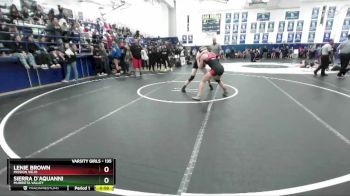 135 lbs Cons. Round 3 - Lenie Brown, Mission Viejo vs Sierra D`Aquanni, Murrieta Valley