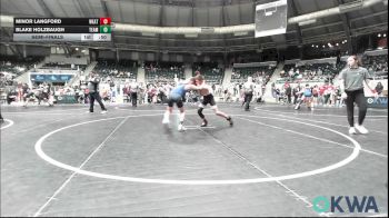100 lbs Semifinal - Minor Langford, Weatherford Youth Wrestling vs Blake Holzbaugh, Team Guthrie Wrestling