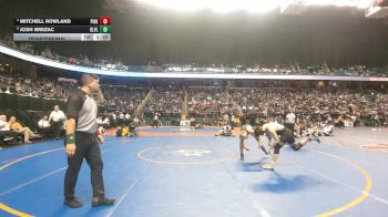 8A 138 lbs Quarterfinal - Josh Brezac, Green Level vs Mitchell Rowland, Pinecrest High School