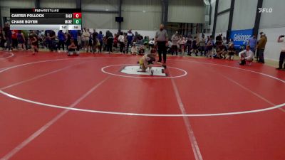 66 lbs Quarterfinal - Carter Pollock, Baldwinsville vs Chase Boyer, McKeesport