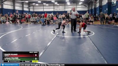 95 lbs Cons. Round 2 - Dante Ruano, Suples vs Logan Palmer, All In Wrestling Academy