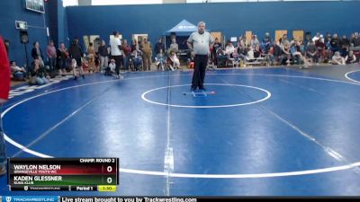 100 lbs Champ. Round 2 - Kaden Glessner, Kuna Klub vs Waylon Nelson, Grangeville Youth WC