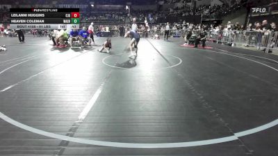 91 lbs Quarterfinal - Leilanni Huggins, Cja vs Heaven Coleman, Washington Y