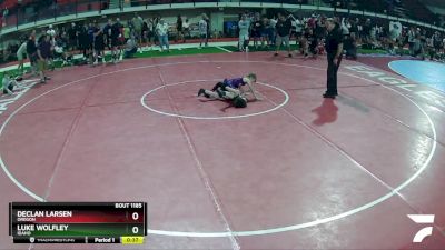 60 lbs Semifinal - Declan Larsen, Oregon vs Luke Wolfley, Idaho