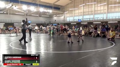 40+45 Cons. Round 2 - Kaden Vanover, Dexter Youth Wrestling vs Justice Sherman, PWC