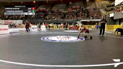 Bantam - 53 lbs Champ. Round 2 - Jameson Philpot, Gladiator Wrestling vs Cameron Meredith, Red Star Wrestling Academy