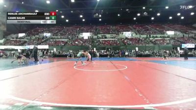 54 lbs Semifinal - Renlee Archambault, Poplar Wrestling Club vs Camri Bales, Eastside United