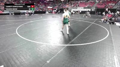 D1-215 lbs Quarterfinal - Garett Kawczynski, Port Washington vs Mason Grow, Beaver Dam