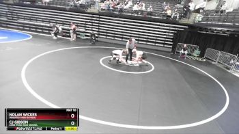160 lbs Champ. Round 3 - Cj Gibson, Lone Peak High School vs Nolan Wickes, Wasatch High School