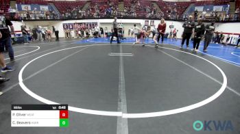 85 lbs Quarterfinal - Parker Oliver, Weatherford Youth Wrestling vs Cayden Beavers, Harrah Little League Wrestling