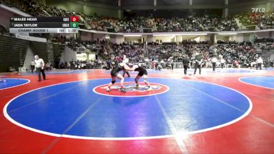 145 lbs Champ. Round 1 - Jada Taylor, Union County vs Malee Head, Greenbrier