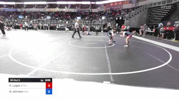 89.6-98.5 lbs Rr Rnd 3 - Kylie Logan, South Central Punisher Wrestling Club vs Brayleigh Johnson, Maize