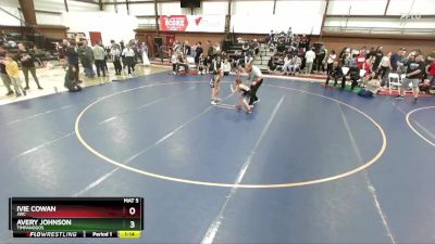 55 lbs Cons. Round 1 - Avery Johnson, Timpanogos vs Ivie Cowan, JWC