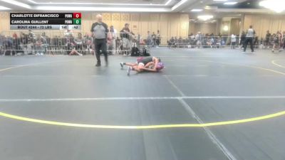 72 lbs Consolation - Charlotte DiFrancisco, Poway Elite vs Carolina Guillent, Poway Elite
