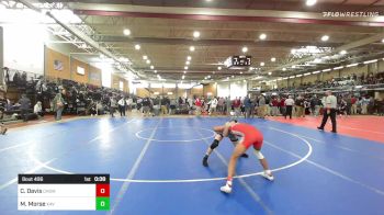 113 lbs Consi Of 4 - Cam Davis, Cranston West vs Maximus Morse, Xavier