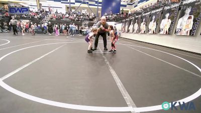 43 lbs Rr Rnd 1 - McKinley Albiston, Geary Youth Wrestling vs Everly Neff, Chickasha Youth Wrestling