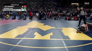 4A 132 lbs Cons. Round 2 - Dryssen Loos, Buhl vs Jed Townsend, Marsh Valley