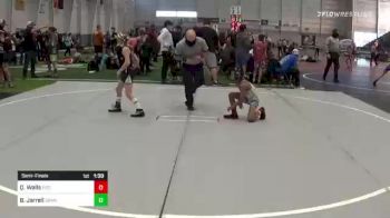 61 lbs Semifinal - Quentin Walls, Red Wave vs Brody Jarrell, Granite WC