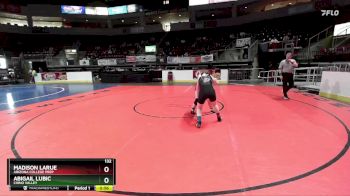 132 lbs Cons. Round 3 - Madison LaRue, Arizona College Prep vs Abigail Lubic, Chino Valley