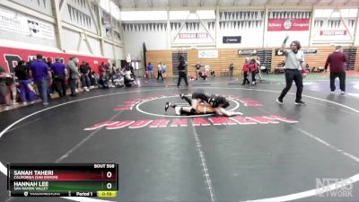 120 (122) Cons. Round 2 - Hannah Lee, San Ramon Valley vs Sanah Taheri, California (San Ramon)