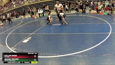 56 lbs Cons. Round 4 - Callan Wade, Millard vs Brodie Wilkins, Uintah Wrestling