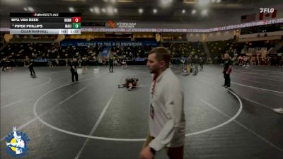 100 lbs Quarterfinal - Mya Van Beek, Raccoon River-Northwest vs Piper Phillips, Mason City