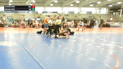 132 lbs Rr Rnd 3 - Xavier Dew, Falcons Wrestling Club - HSB vs Bryce Kutz, Liberty High School - HSB