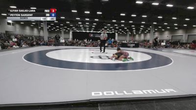 100 lbs Semis - Iliyah Sailas-Lara, Pomona Wrestling Club Colorado vs Peyton Sargent, 308 Wrestling Academy
