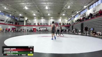 157 lbs Champ. Round 1 - Cooper Warshel, Pitt-Johnstown vs Johnny White, Ouachita Baptist