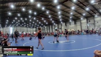 144 lbs Semis - R1 Wb - Violette Lasure, Team Pennsylvania Blue vs Margaret Page, Virginia Killers