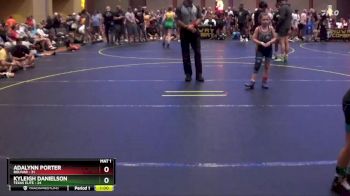 58 lbs Round 3 - Kyleigh Danielson, Texas Elite vs Adalynn Porter, Bolivar