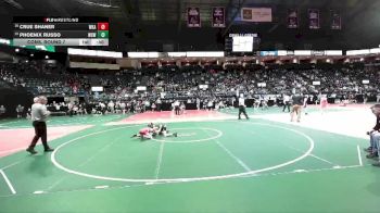 84 lbs Cons. Round 7 - Phoenix Russo, WSW1 vs Crue Shaner, WKA2