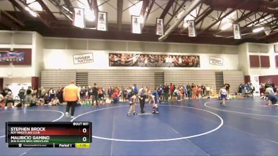 65 lbs Champ. Round 1 - Stephen Brock, Roy Wrestling Club vs Mauricio Gamino, Box Elder Bees Wrestling