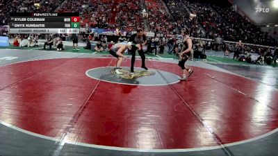 6A 144 lbs Champ. Round 1 - Xyler Coleman, Meridian vs Onyx Kunsaitis, Thunder Ridge