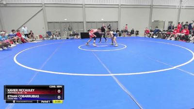 113 lbs 2nd Wrestleback (8 Team) - Xavier Mccauley, Arkansas Blue vs Ethan Cobarrubias, Texas Red