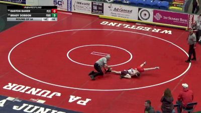 96 lbs Round Of 64 - Easton Baker, Peters Twp vs Brady Dobson, Punxsutawney