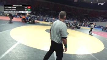 4A Boys 190 lbs 5th Place Match - Cayden Baker, Scappoose Boys vs Noah Hughes, Estacada Boys