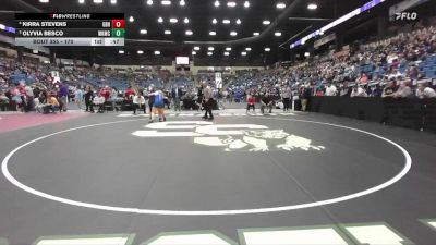 170 lbs Cons. Semi - Kirra Stevens, Great Bend Hs vs Olyvia Besco, Wichita-Kapaun Mt.Carmel Hs