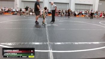 45 lbs Quarterfinal - Landon Riddle, Dragons Junior Wrestling Club vs Cameron Arnott, Seymour Youth Wrestling Club